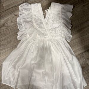 Entro Cream V-Neck Dress